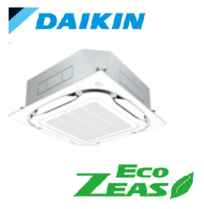 ダイキン 業務用エアコン EcoZEAS 天井カセット4方向 S-ラウンドフロー 1.5馬力 シングル 標準省エネ 三相200V ワイヤード