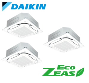 ダイキン 業務用エアコン EcoZEAS 天井カセット4方向 S-ラウンドフロー みまもりZEAS 6馬力 同時トリプル 標準省エネ